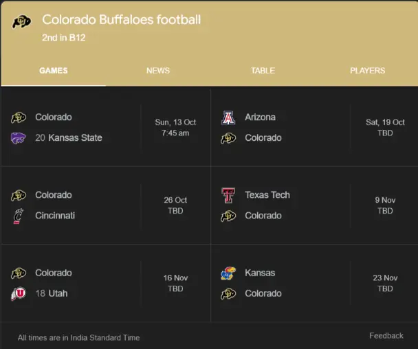 Colorado Buffaloes