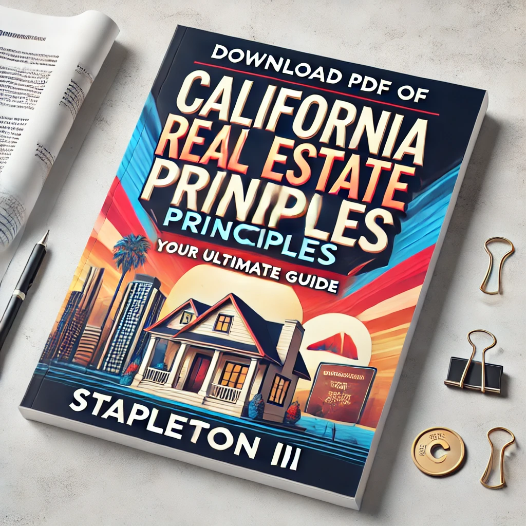 PDF California Real Estate Principles Stapleton III